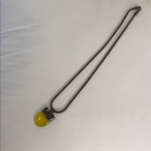 Necklace with Yellow Stone - Picture 1 of 6